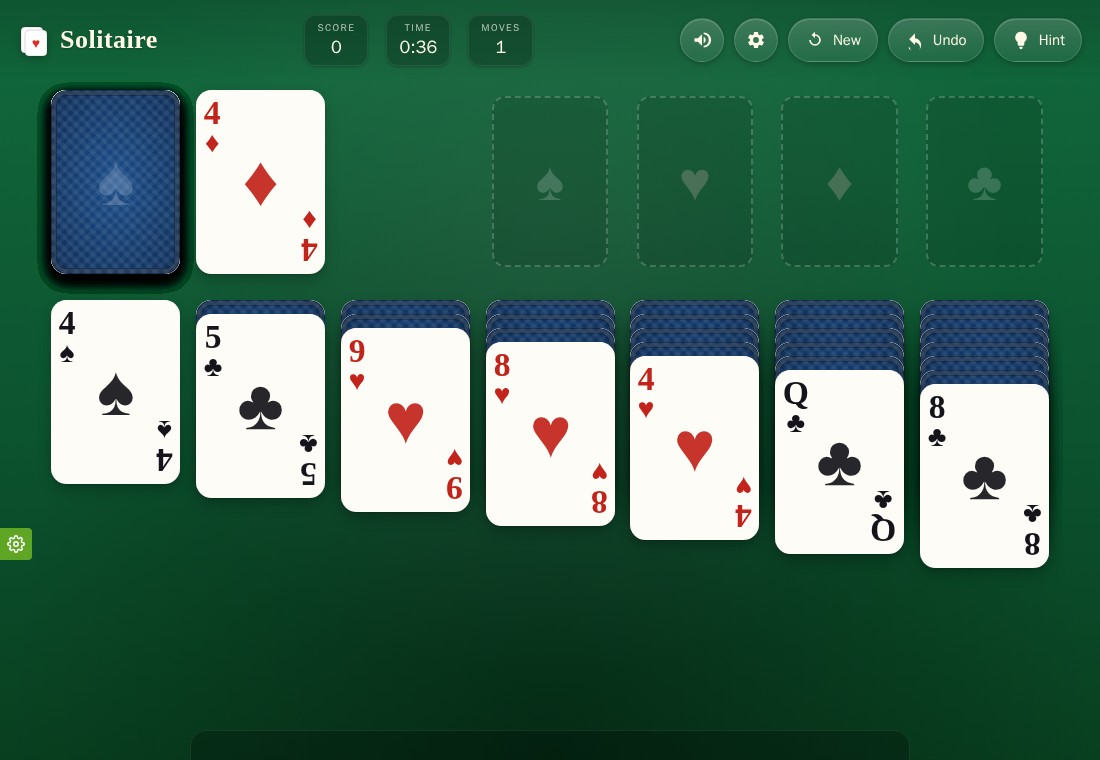 Solitaire gameplay